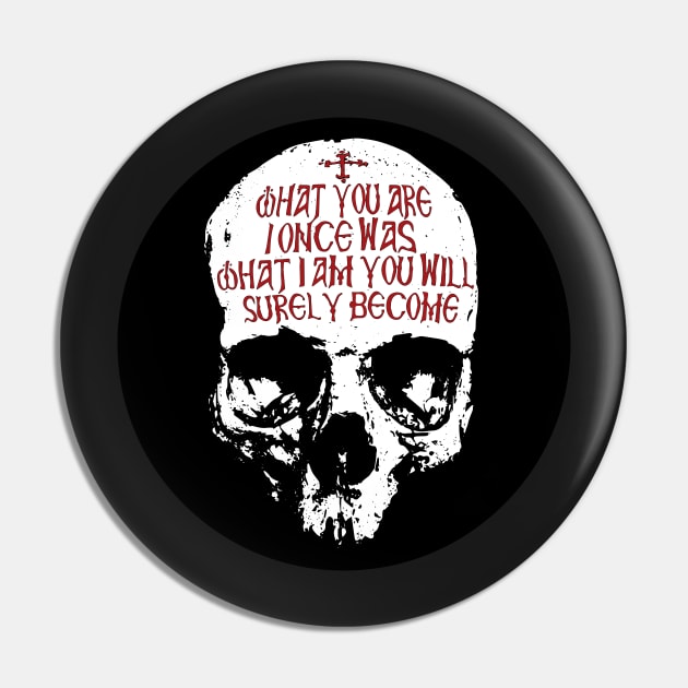 Memento Mori | What I am Skull Pin by EkromDesigns