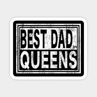 Best Dad in Queens Vintage Father's Day Magnet