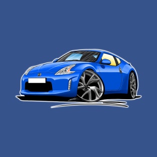 Nissan 370z Blue Car Caricature T-Shirt