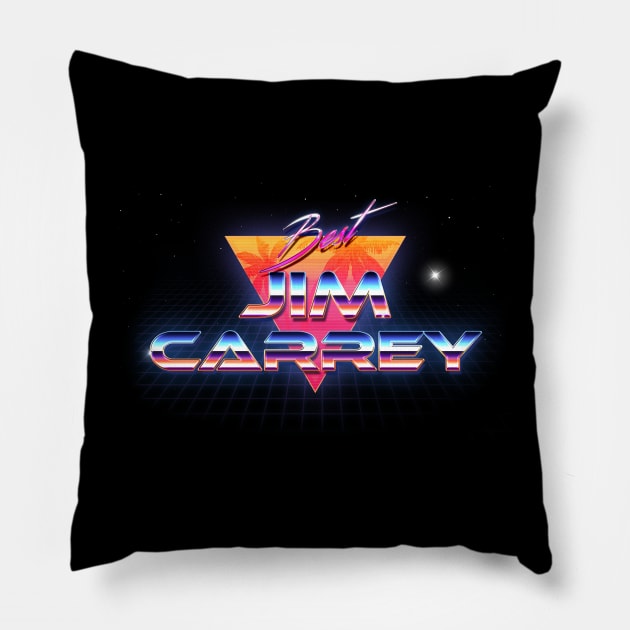 Jim Carrey Retro Crome Art Pillow by blooddragonbest