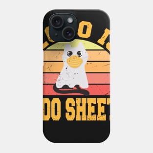 2020 Is Boo Sheet, Cat Boo Ghost Halloween face mask Phone Case