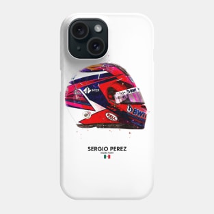 F1 2020 Sergio Perez Crash Helmet Phone Case