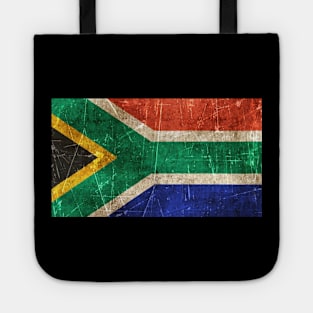 Vintage Aged and Scratched South African Flag Tote