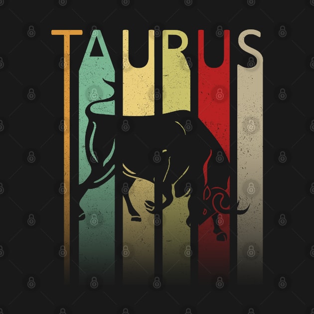 Vintage Retro Taurus Zodiac  Born In April or May by TeeOhaiz