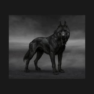 Black dog T-Shirt