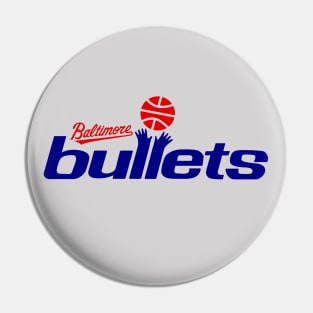 Defunct Baltimore Bullets Basketball Pin