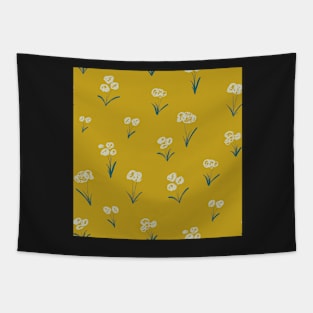 Very Yellow Mustard Field Flowers Tapestry