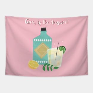 Gin is the Answer Tapestry