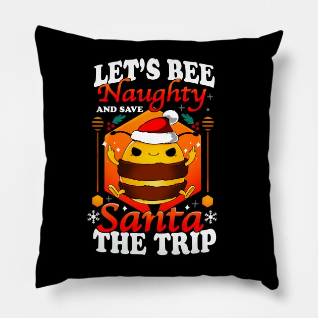 Bee Naughty Pillow by Vallina84
