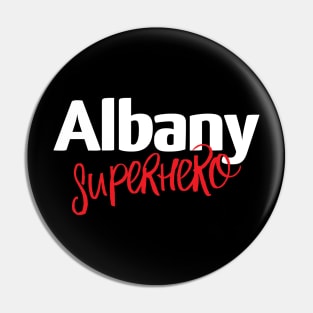 Albany Superhero Pin