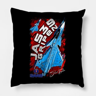 JAS39 Gripen Swedish Air Force Fighterjet Pillow