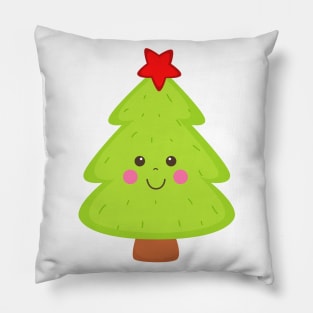 Cute Christmas Tree Boys Girls Men Women Pillow