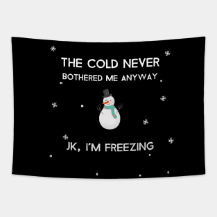 The cold never bothered me anyway Tapestry