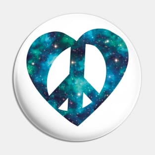 Peace, Love, Space Pin