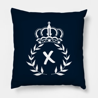 Monogram Crowned Initial WallArt Letter x Pillow