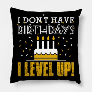 Birthdays (white) Pillow