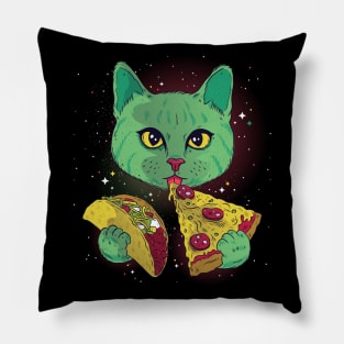 Taco Pizza Cat Pillow