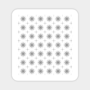 Grey pattern design Magnet