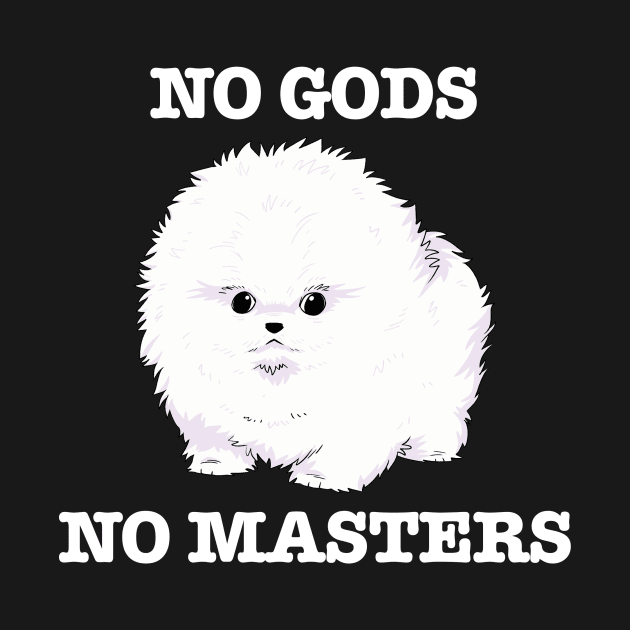 No Gods, No Masters (white) by Scott's Desk