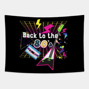 Retro Back To The 80's Tapestry