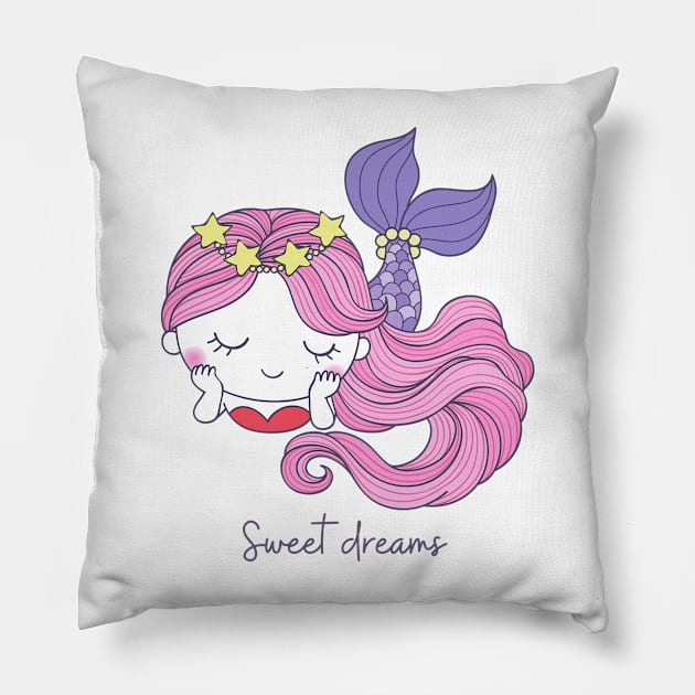 sweet dreams Pillow by tzolotov