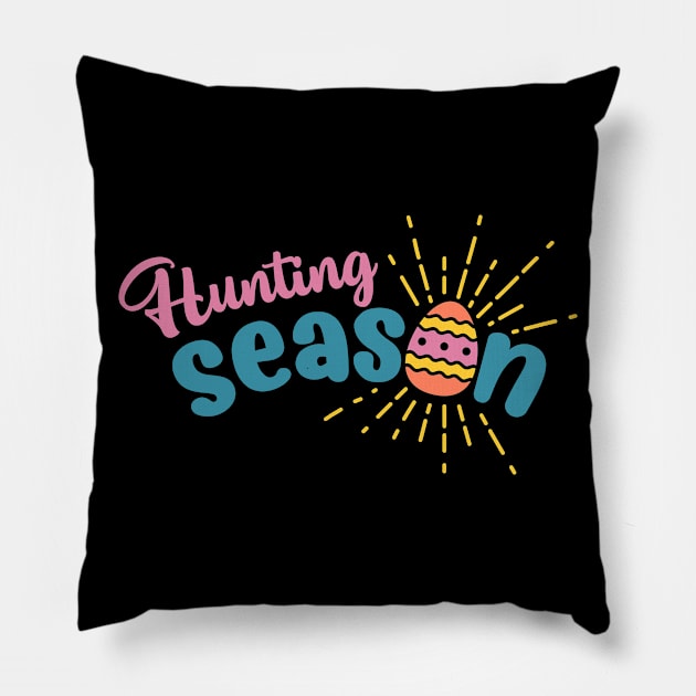 Hunting season Pillow by Hany Khattab