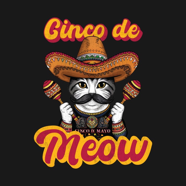 Cinco De Meow cinco de mayo cat lover by aesthetice1