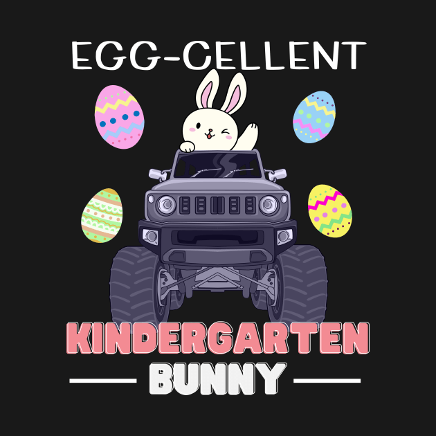 Copy of Egg-cellent Kindergarten Bunny Monster Truck Squad Toddler by SKTaohooShop