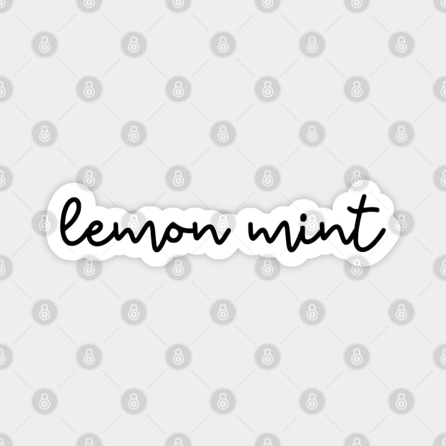 lemon mint Magnet by habibitravels