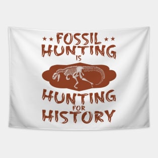 Paleontologist Fossil Hunting Fathers Day Gift Funny Retro Vintage Tapestry