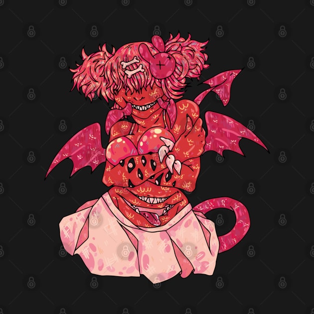 Razz Demon Monster Girl by The Craft Coven