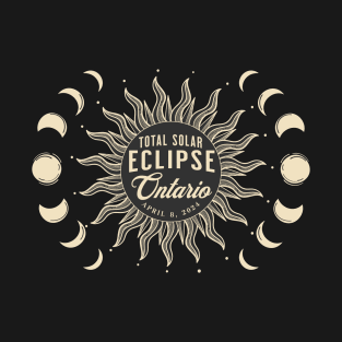 Total Solar Eclipse Ontario Canada April 2024 T-Shirt