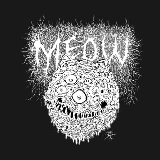 Meow - White Logo T-Shirt