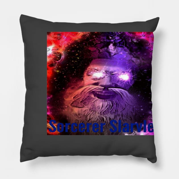 Sorcerer Slarvlel Pillow by Antitrust Incorporated