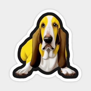 Lemon Basset Hound Magnet