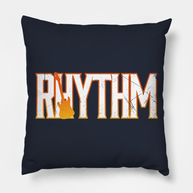 Rhythm Guitar Pillow by bluerockproducts