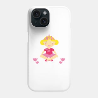 Princess Sofie Lotus Girl Digital Art | Melanie Jensen Illustrations Phone Case