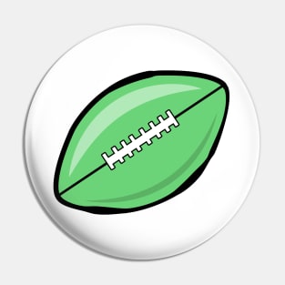 American Football Ball Illustration Pin