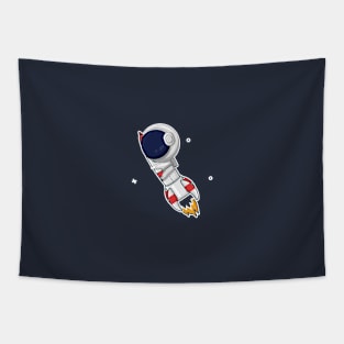 astronauts and rockets Tapestry