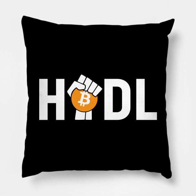 HODL Bitcoin, just hold it Pillow by stuffbyjlim