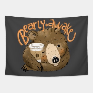 Bearly awake Tapestry