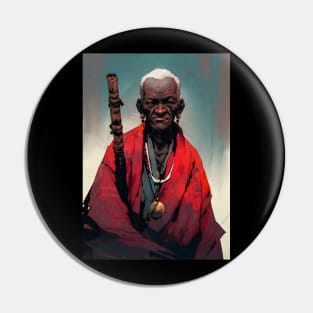 Old Black Samurai III Pin