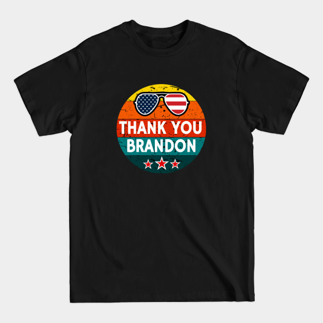 Discover Thank You Brandon American Flag - Brandon - T-Shirt