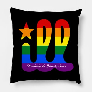 Philadelphia Brotherly and Sisterly Love LGBT Gay Pride ILL Pillow