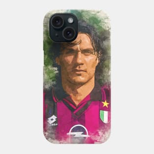 Paolo Maldini Portrait Phone Case