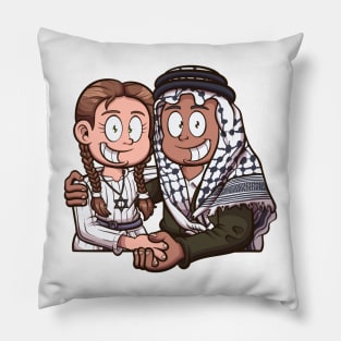 Israel And Palestine Love Pillow