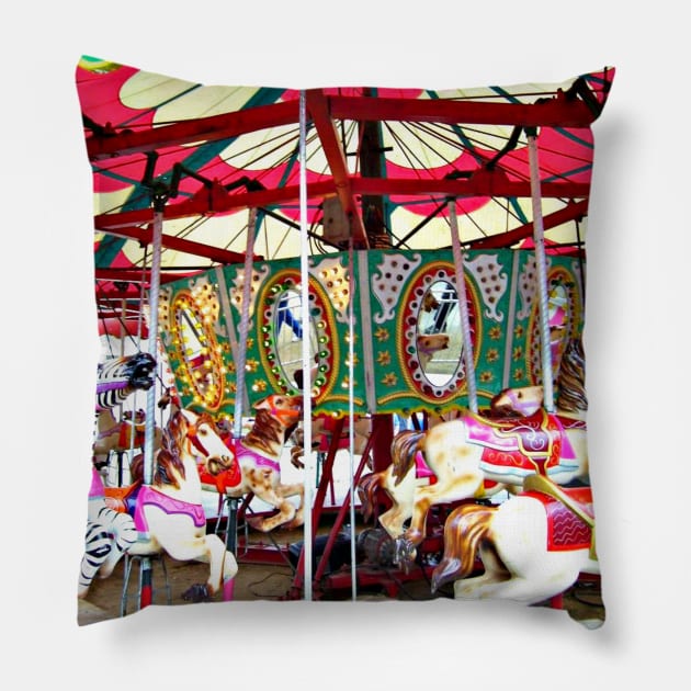 Carousel Pillow by ARTWORKandBEYOND