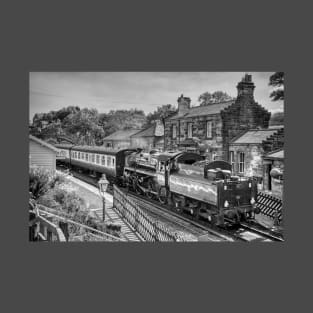 Goathland Station - Black and White T-Shirt