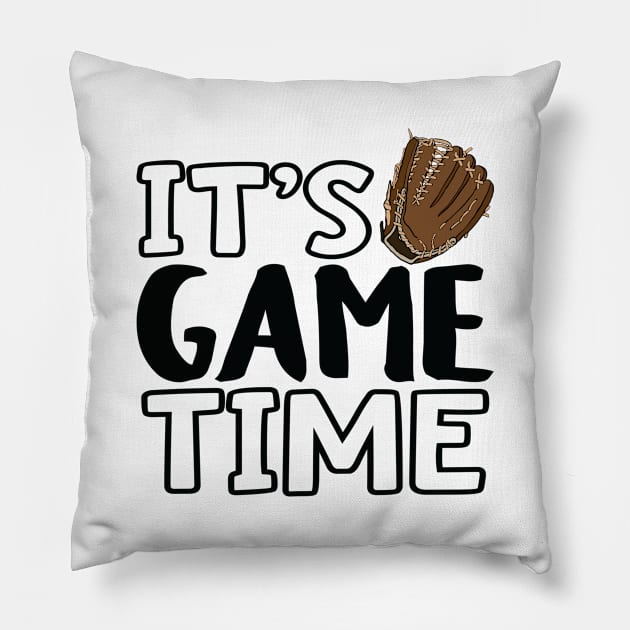 "It's Game Time", Baseball, Glove Pillow by Lusy