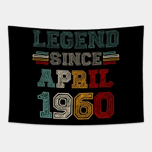 63 Years Old Legend Since April 1960 63rd Birthday Tapestry
